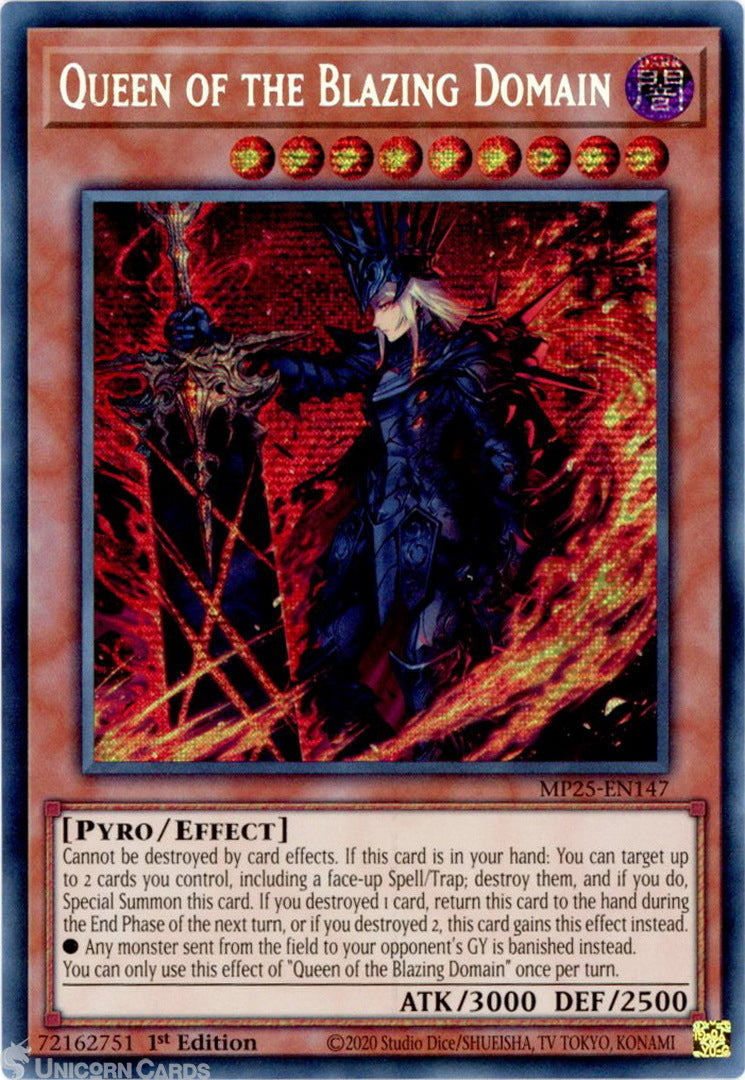 Yu-Gi-Oh! TCG Queen of the Blazing Domain MP25-EN147 (1st Edition)