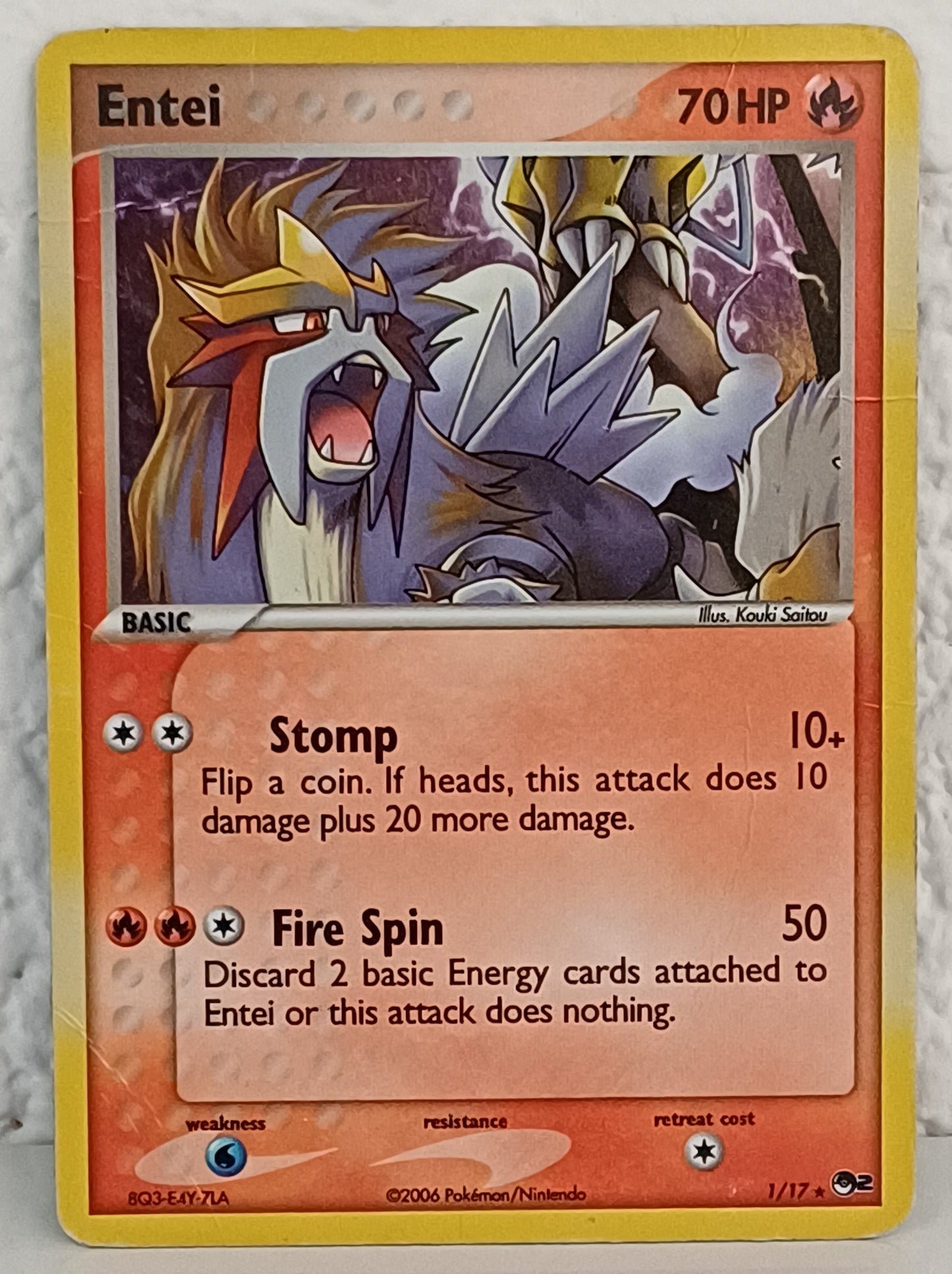 Pokemon TCG Entei (POP2 1)