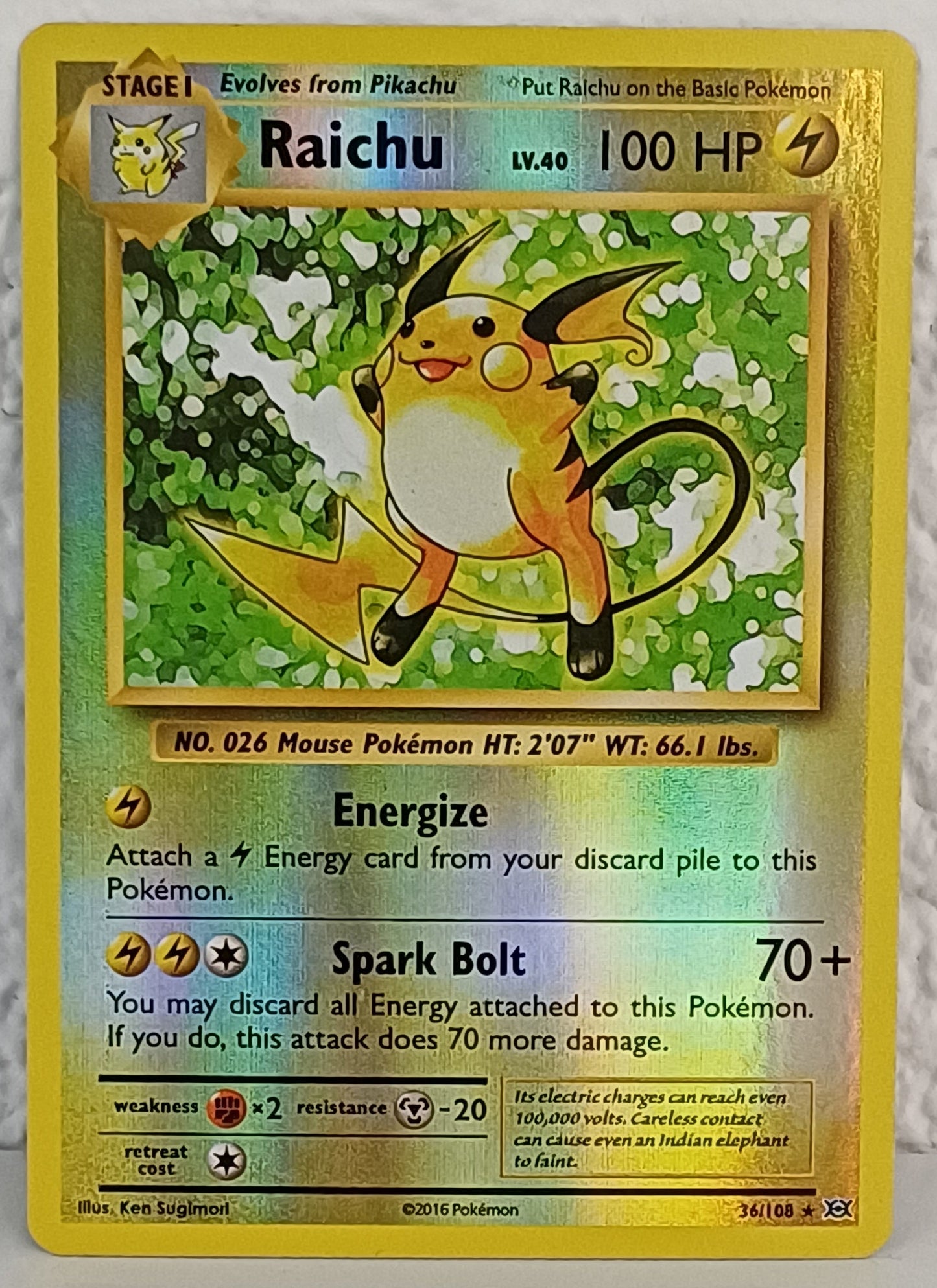 Pokemon TCG Raichu (EVO 36)