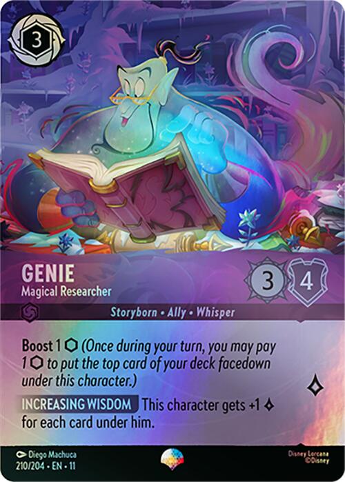 Lorcana TCG - Genie - Magical Researcher - Epic - 210/204