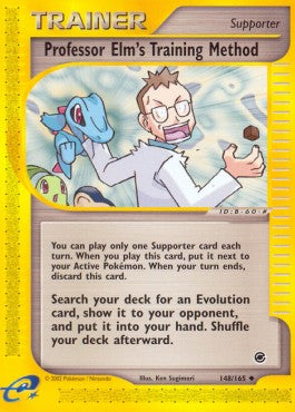 Pokemon TCG Professor Elm's Training Method (EX 148)