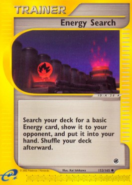 Pokemon TCG Energy Search (EX 153)