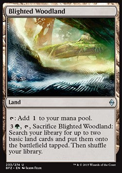 Magic The Gathering TCG Blighted Woodland (BFZ 233)