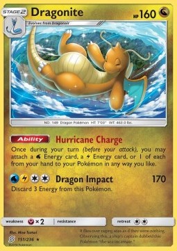 Pokemon TCG Dragonite (UNM 151)