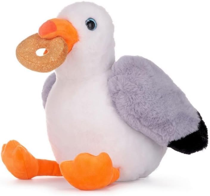 Steven Seagull Plush Toy with donut
