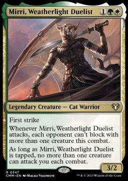 Magic The Gathering TCG Mirri, Weatherlight Duelist (CMM 0347)