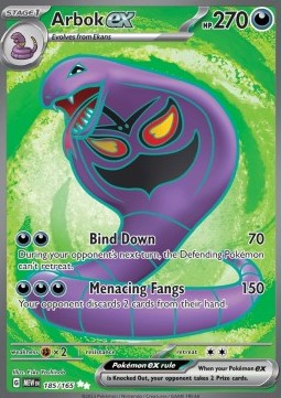 Pokemon TCG Arbok ex (MEW 185)