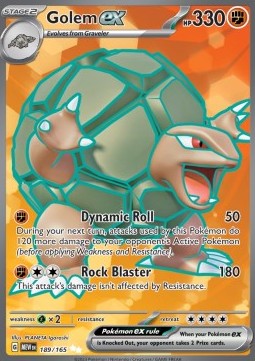 Pokemon TCG Golem ex (MEW 189)