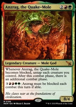Magic The Gathering TCG Anzrag, the Quake-Mole (MKM 0186)