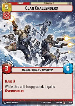 Star Wars Unlimited Clan Challengers (SHD 438) [Foil}