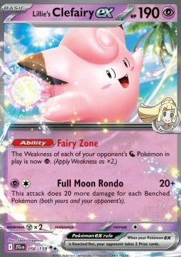 Pokemon TCG Lillie's Clefairy ex (JTG 056)