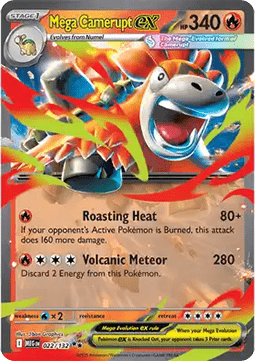 Pokemon TCG Mega Camerupt ex (MEG 022)