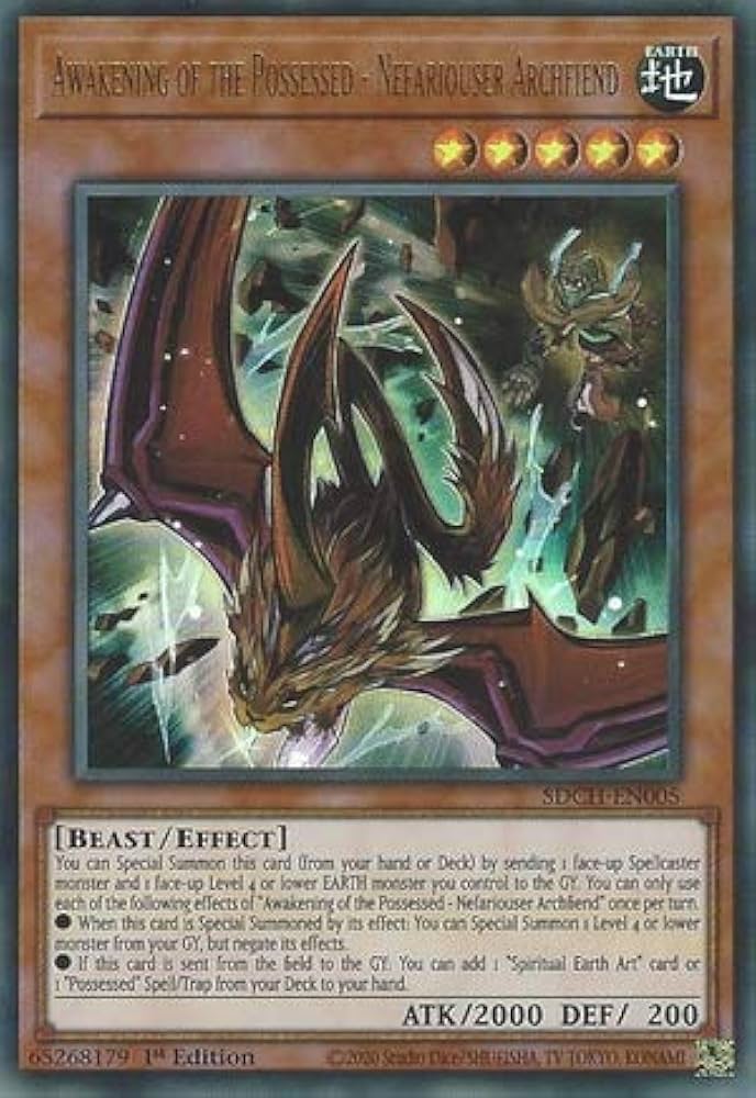 Yu-Gi-Oh! TCG Awakening of the Possessed - Nefariouser Archfiend SDCH-EN005 (1st Edition)