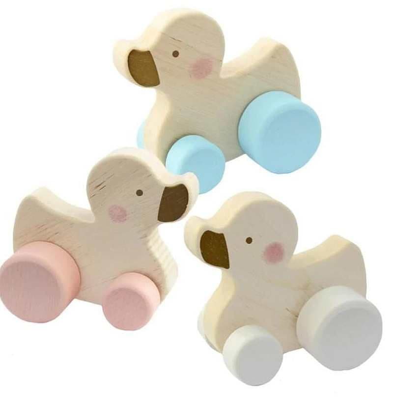 Bambino Wooden Push Along Duck