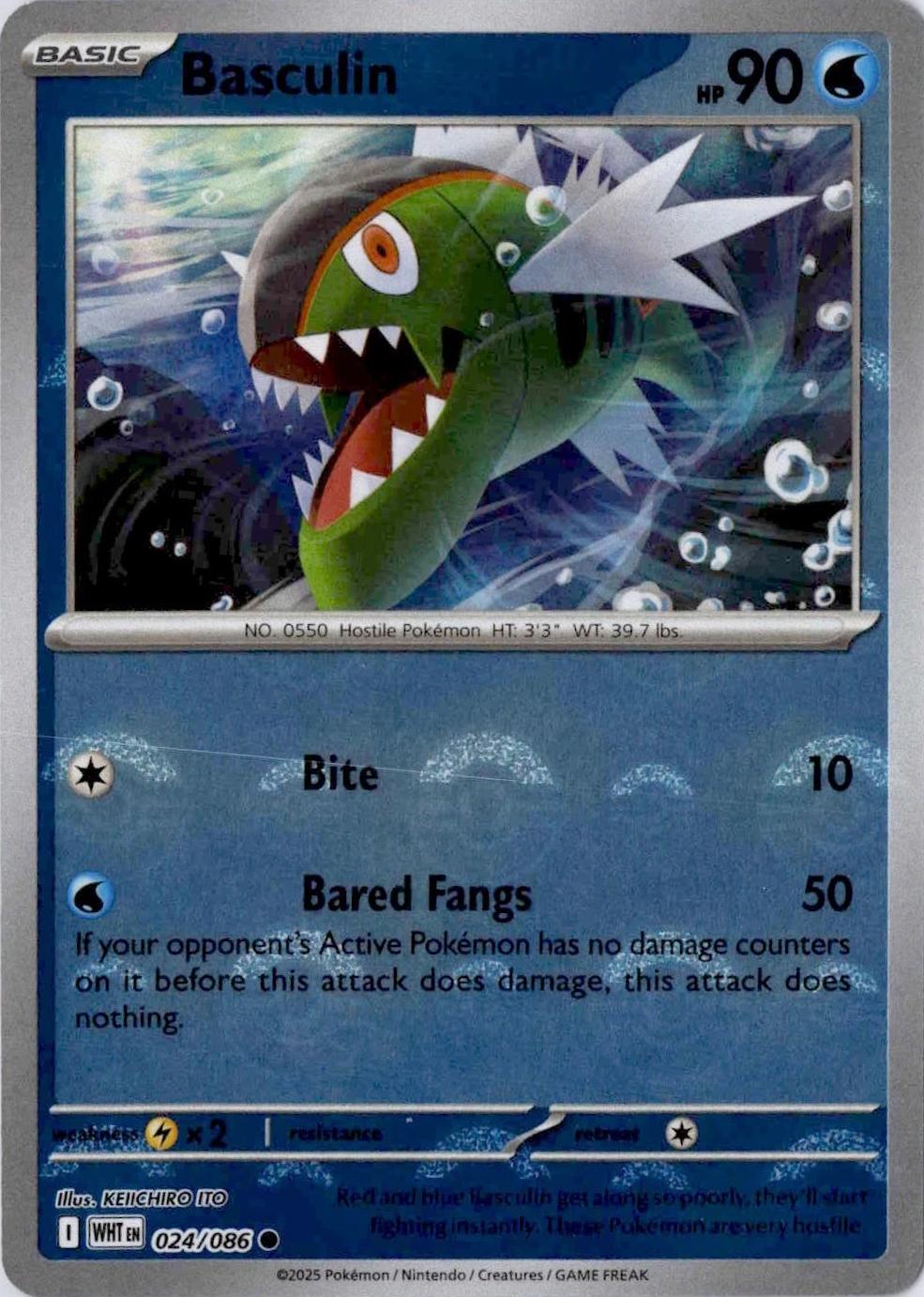 Pokemon TCG Basculin (xWHT 024)
