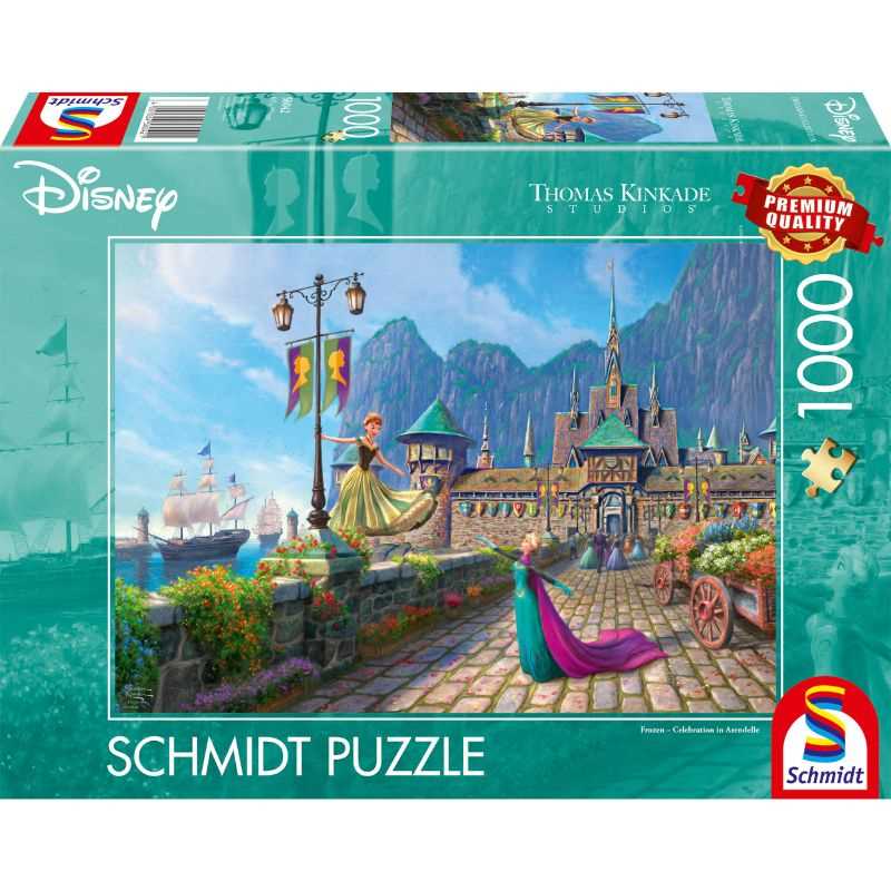 Thomas Kinkade: Disney Frozen Celebrating in Arendelle Puzzle (1000pc)