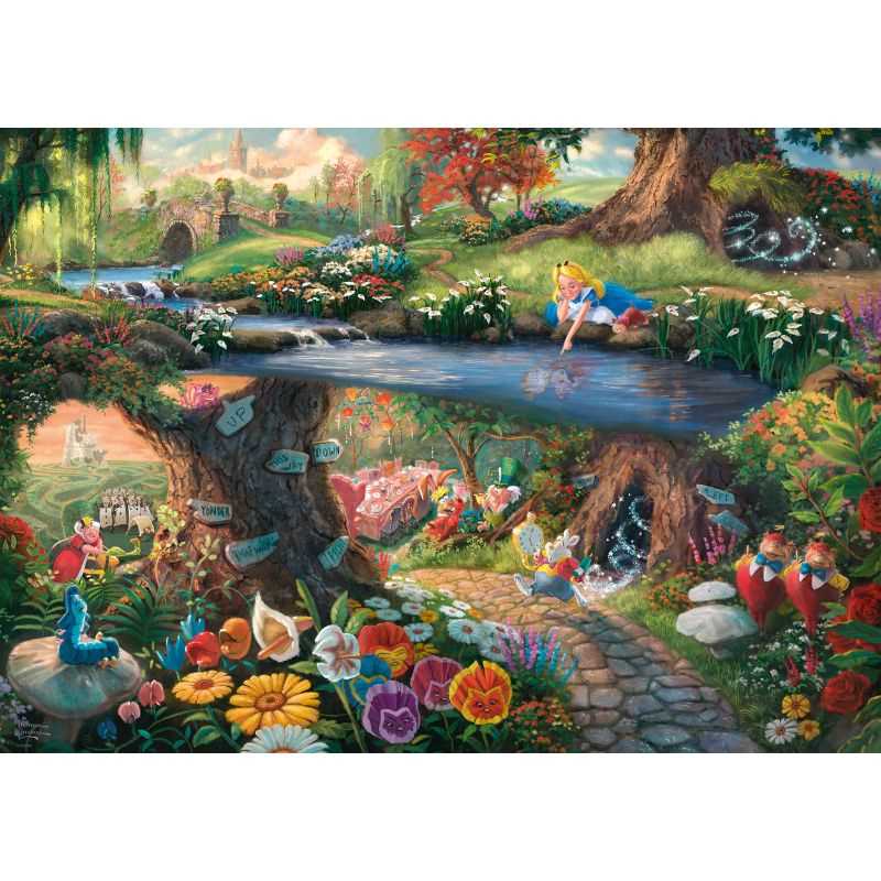 Thomas Kinkade: Disney Alice in Wonderland Puzzle (1000pc)