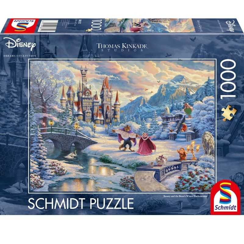 Thomas Kinkade: Disney Beauty and the Beast Winter Enchantment (1000pc)