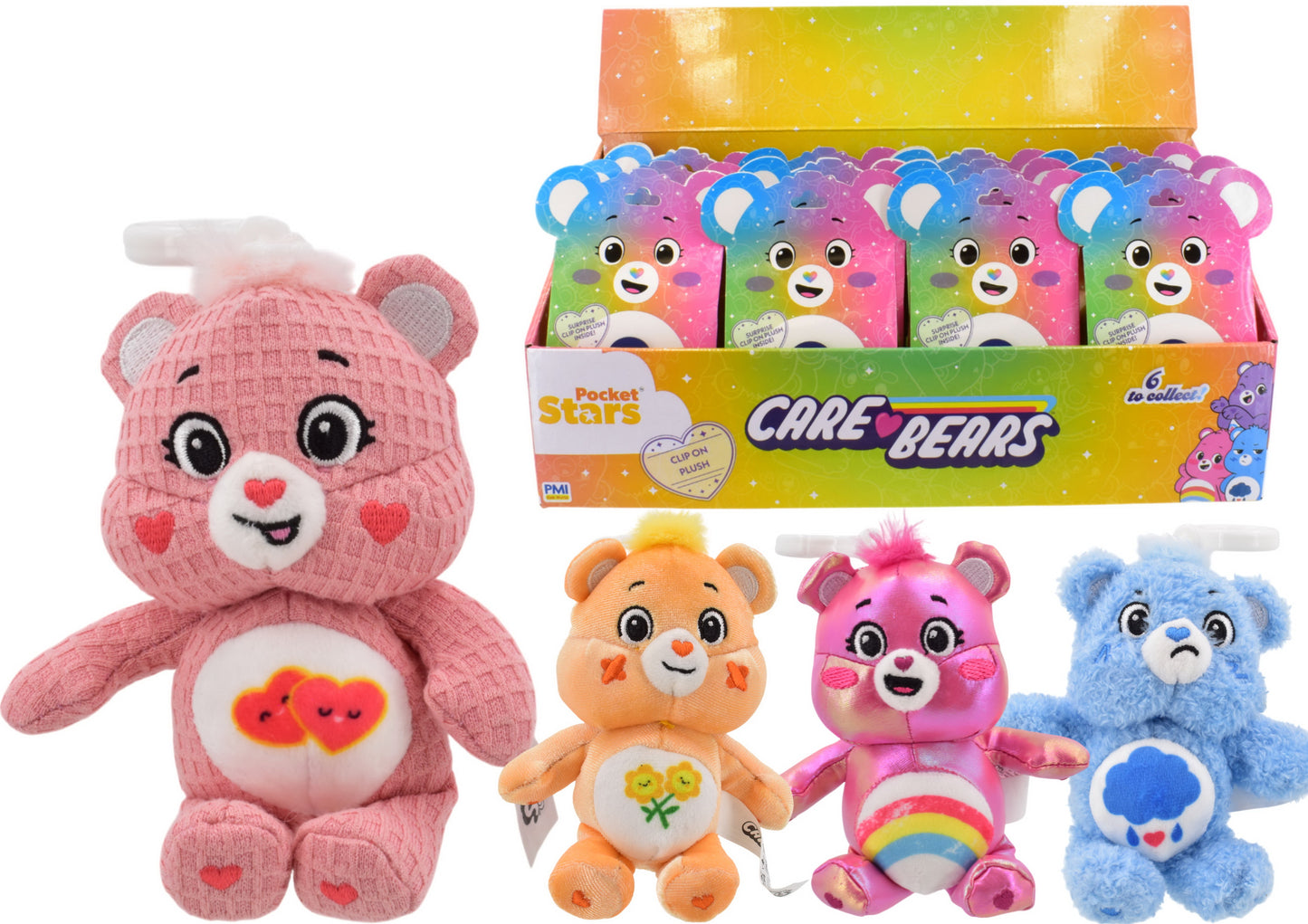 Care Bears Clip On Plush In Paper Capsule
