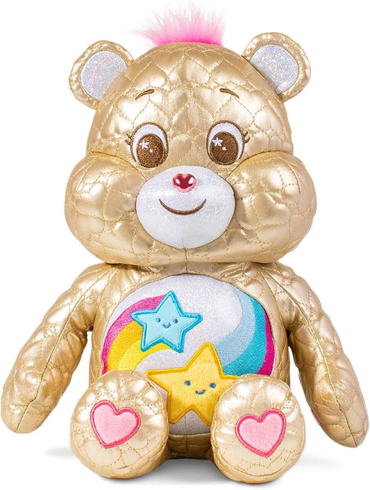 Care Bears 35cm Gold Quilted Dare to Care Bear (Ltd Ed)