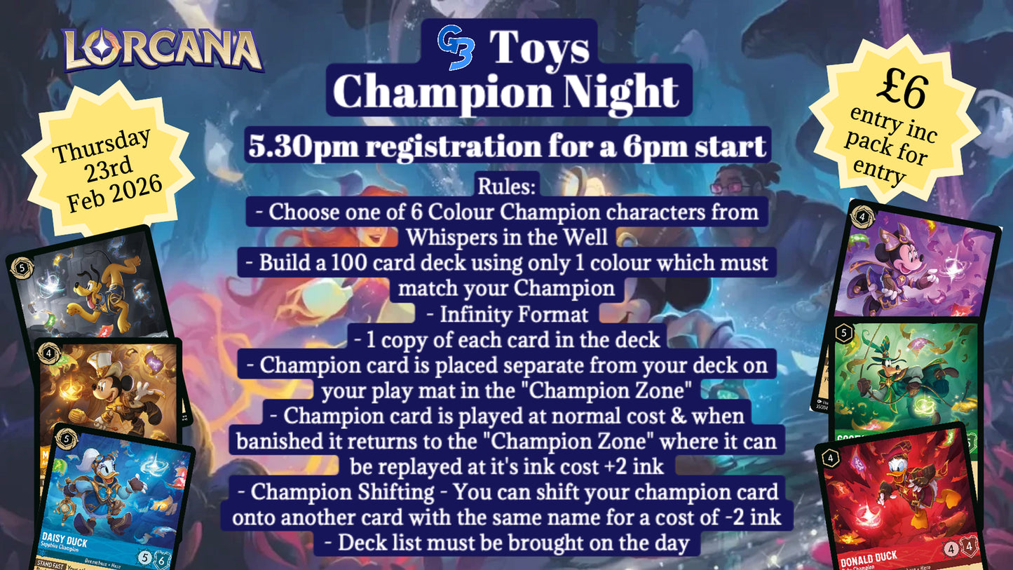 G3 Toys Lorcana Champion Night