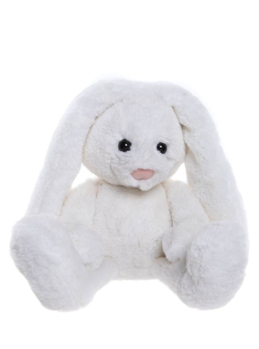 Charlie Bears Bramble Bunny Blossom White Medium Plush