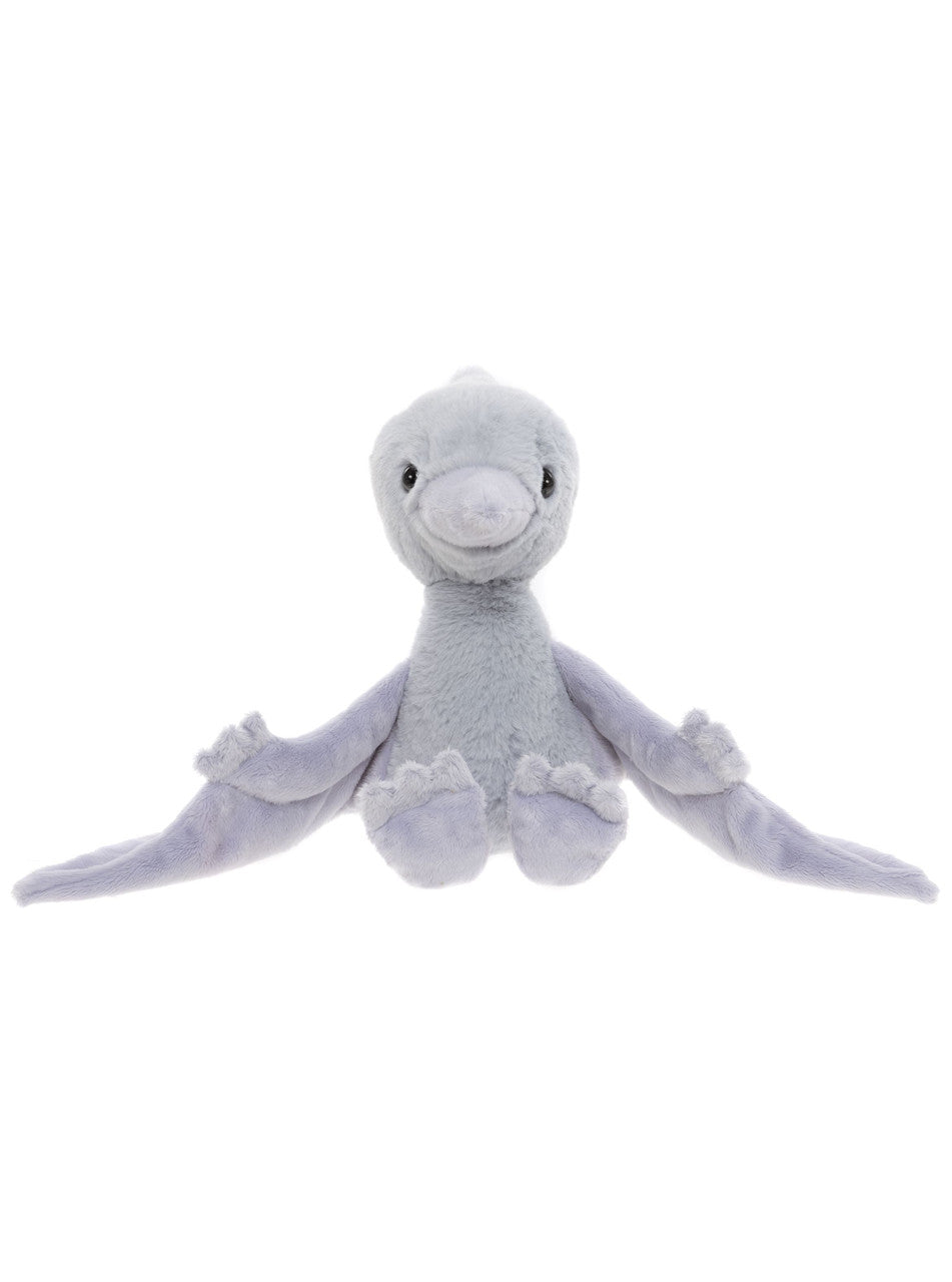 Charlie Bears Wings Pterodactyl Cloudy Grey Large Plush