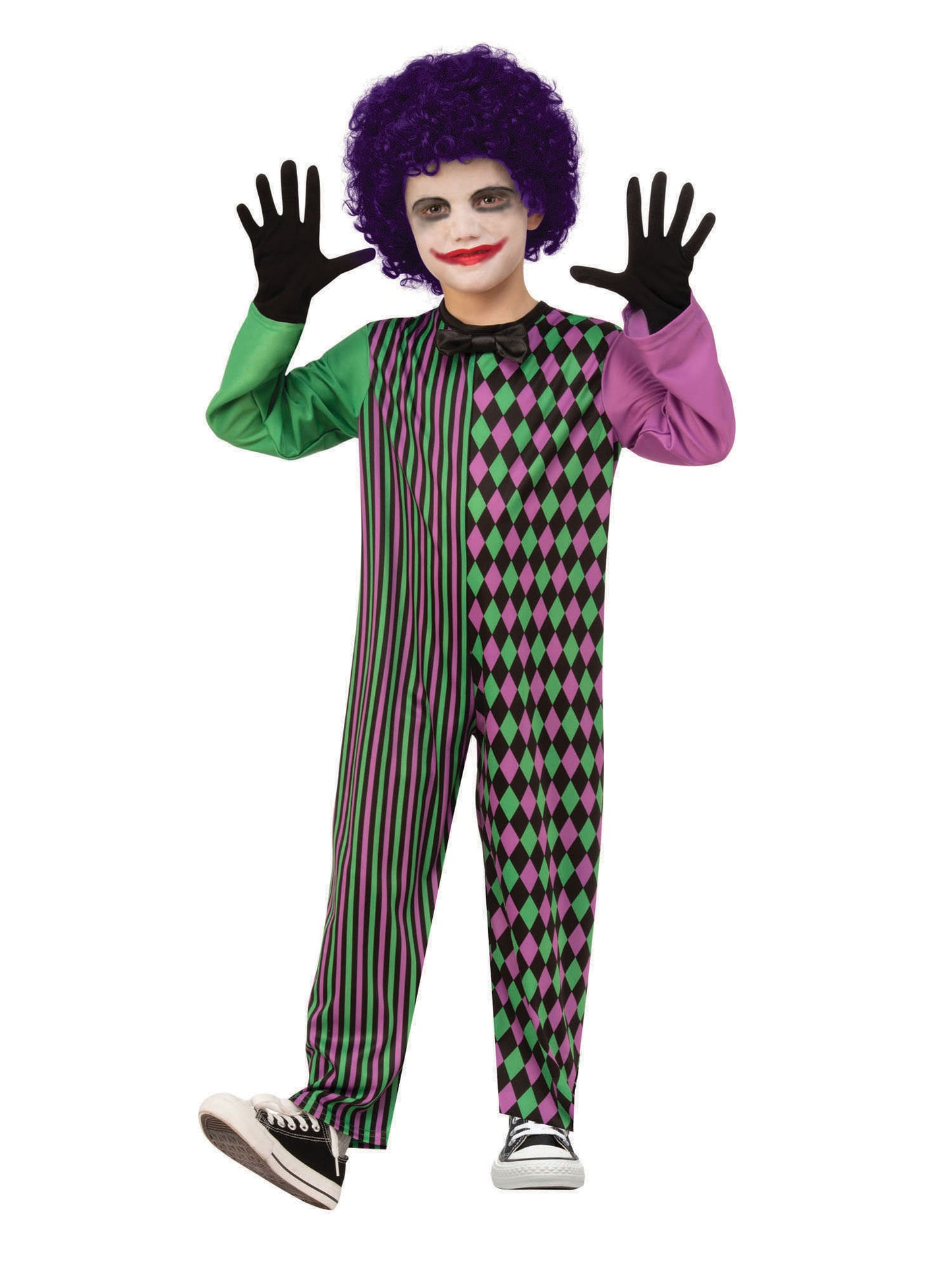 Clown Boy Holloween Costume Medium 116-128cm