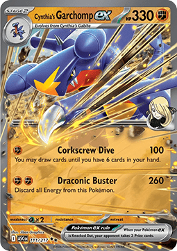 Pokemon TCG Cynthia's Garchomp ex (ASC 111)