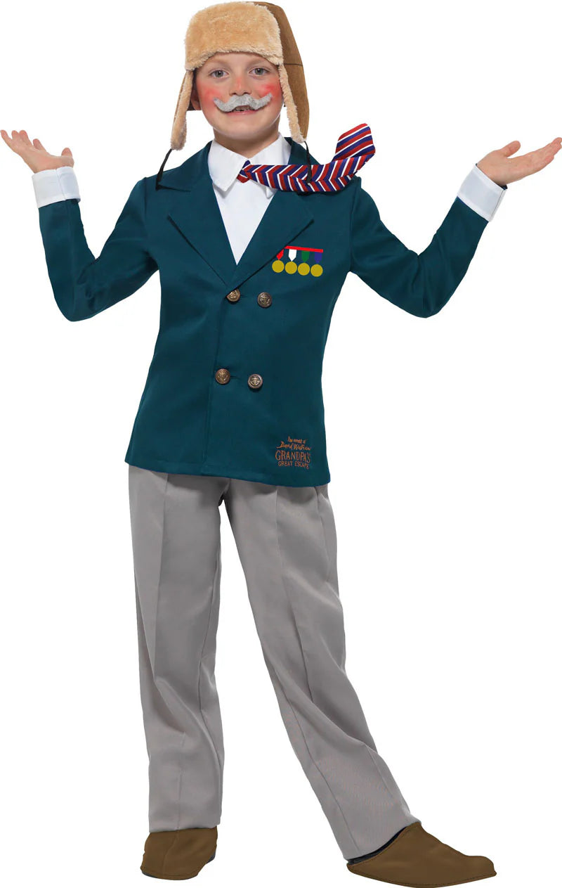 David Walliams Grandpas Great Escape Costume S (4-6)