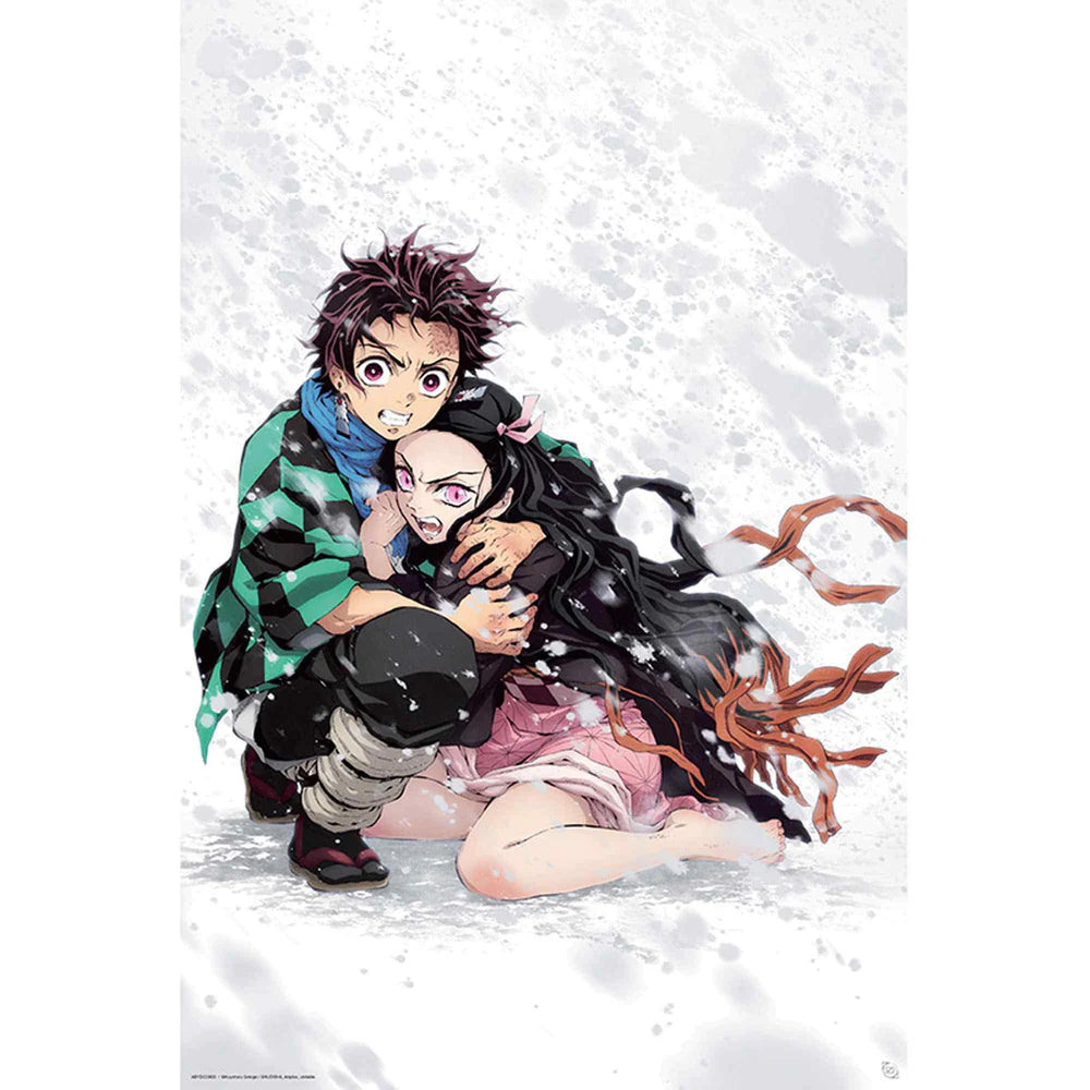 Demon Slayer Tanjiro & Nezuko Snow Poster