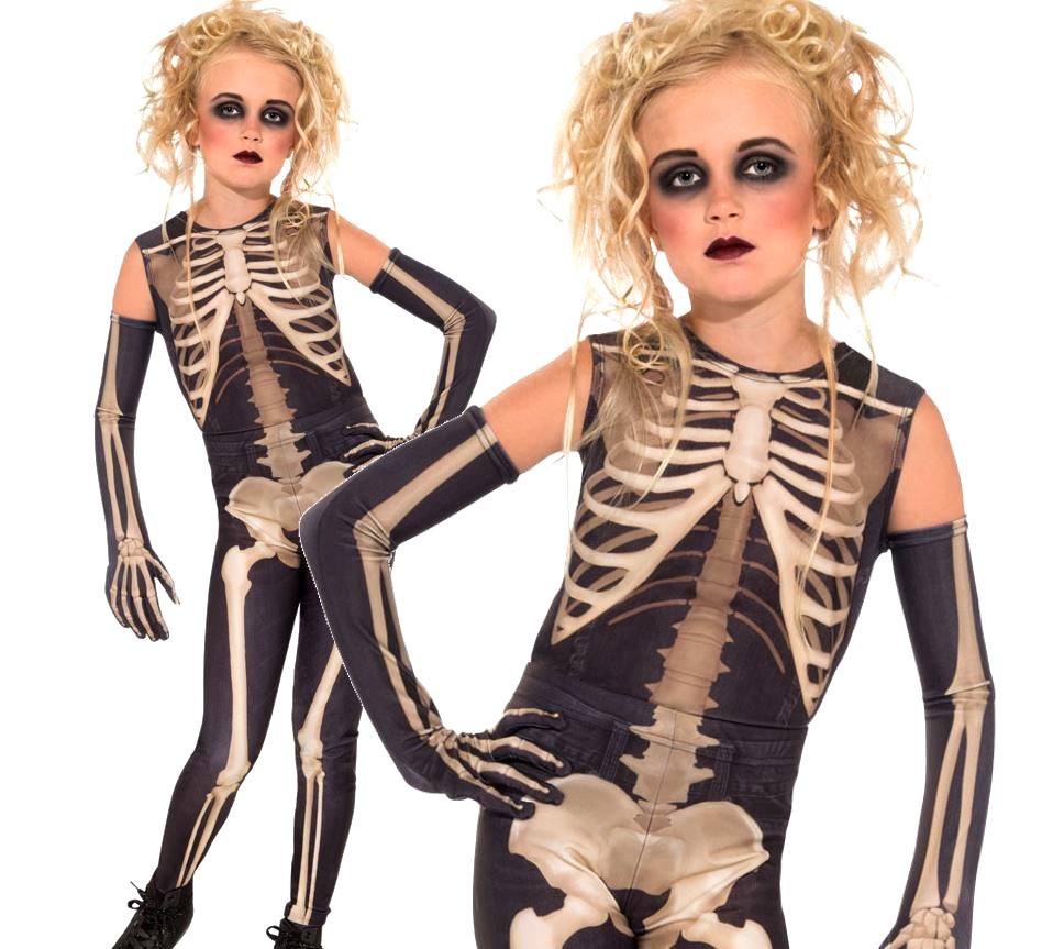 Drama Queens Skelee Girl Costume (S) 3-4