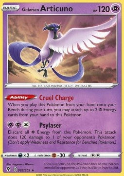 Pokemon TCG Galarian Articuno (EVS 063)