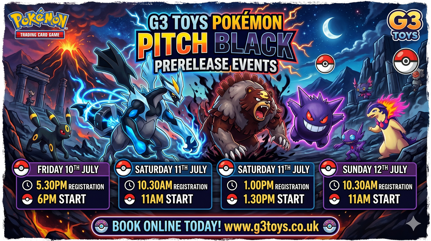 Pokemon TCG Pitch Black Prerelease Events