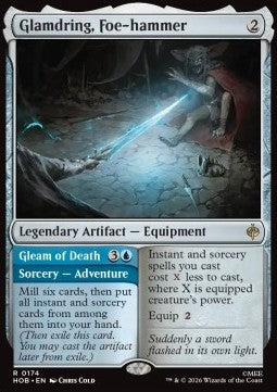 Magic the Gathering Glamdring, Foe-hammer // Gleam of Death (HOB 0174)