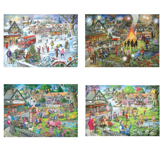 Seasons On The Green - 4 x 500 Piece Puzzle