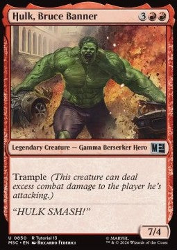 Magic the Gathering Hulk, Bruce Banner (MSC 0850)
