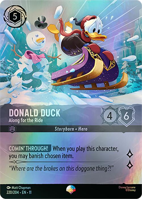 Lorcana TCG - Donald Duck - Along for the Ride - Epic - 220/204