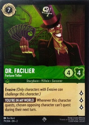 Lorcana TCG - Dr Facilier - Fortune Teller - Holo Super Rare - 79/204