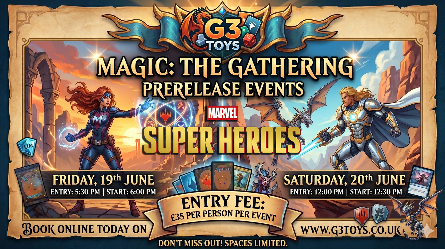 G3 Magic the Gathering Marvel Super Heroes Prerelease Events