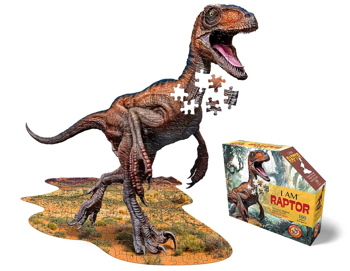 Madd Capp I Am Raptor 100pc Animal Shaped Puzzle