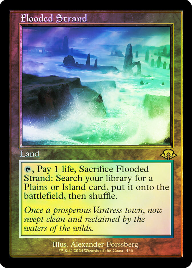 Magic The Gathering Flooded Strand #436 MH3 (Holo)