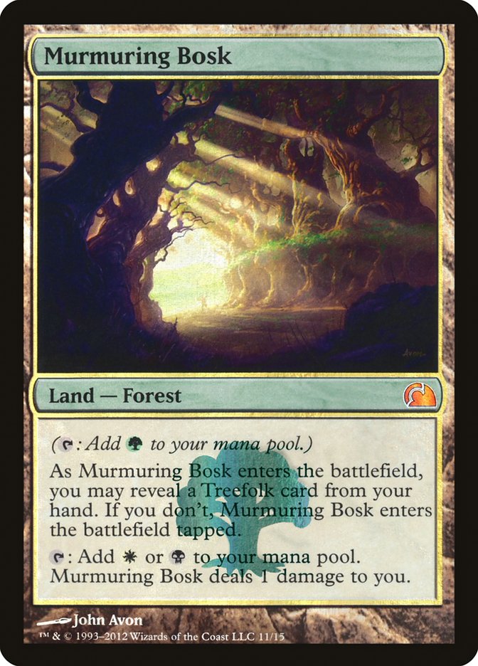 Magic the Gathering Murmuring Bosk #011 V12