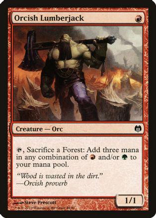Magic the Gathering Orcish Lumberjack (DDL 44/81)