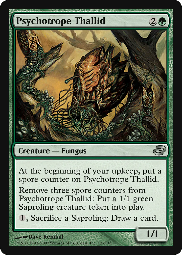 Magic the Gathering Psychotrope Thallid (PLC 137)