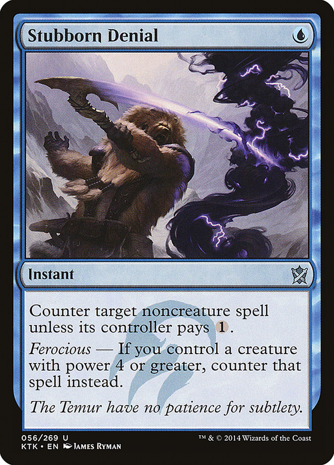 Magic the Gathering Stubborn Denial (KTK 056)