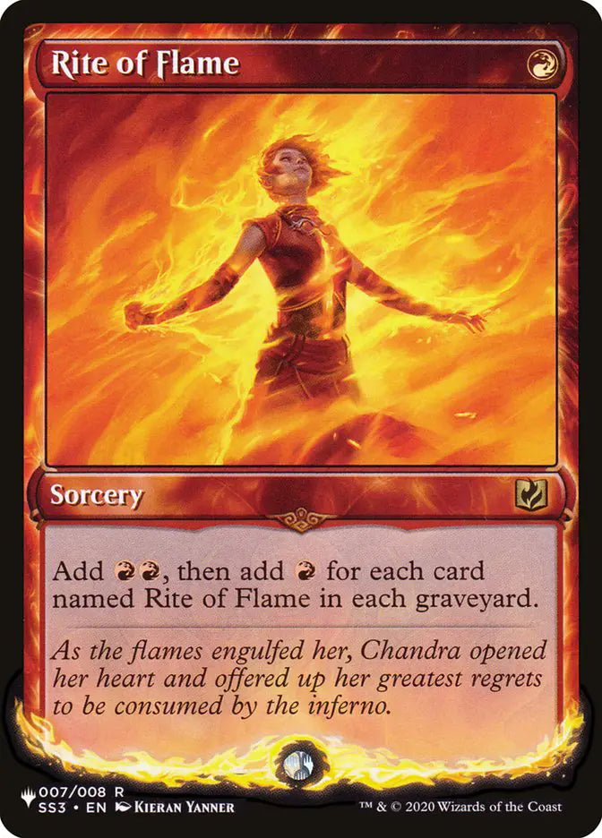 Magic the Gathering Rite of Flame #007 SS3 (Holo)