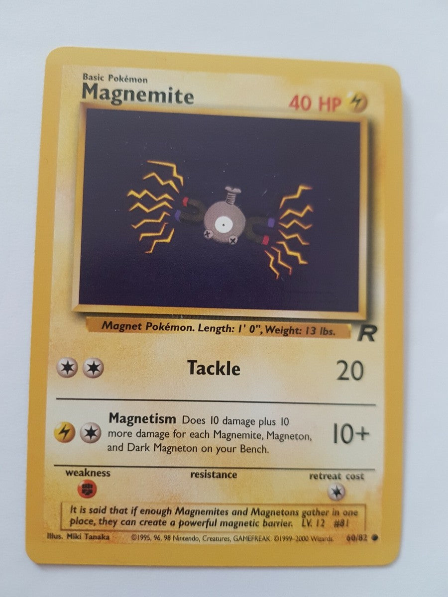 Pokemon TCG Magnemite (TR 60) Light Play Damage