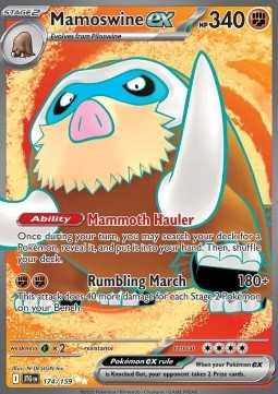Pokemon TCG Mamoswine ex (JTG 174)