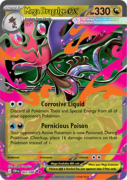 Pokemon TCG Mega Dragalge ex (CRI 065)